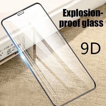 Telefonas Screen Protector, iPhone 7 Plius 8 6 6S SE 2020 9D Grūdintas Stiklas iPhone Pro 11 12 Pro X XS Max XR Apsauginis Stiklas