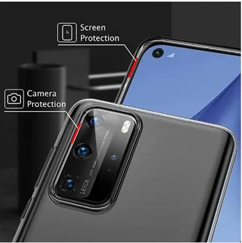 Telefoną Atveju Huawei 30 Pro P20 Lite P Smart Plus 2019 P40 Garbę 8x Max 8 Mate 30 Lite 20 Pro Minkštas Viršelis Prabanga Aišku, Capinhas