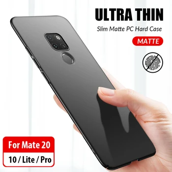 Telefoną Atveju Huawei Mate 30 Pro 20 Lite Atveju Slim Matinis PC Hard Cover For Huawei Mate 30 Pro Atveju Mate 20 Lite 20 X 5G Atvejais