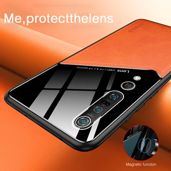 Telefoną Atveju Xiaomi Mi 10 Pro Ultra Mi 10 Pastaba Lite Prabangus Odinis Fotoaparato Apsaugos Dangtelis Redmi K30 K20 Mi 9T Pro Atvejais