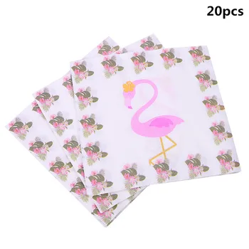 Tema Šalies Apdaila Flamingo Vestuves Reikmenys Stalo įrankiai Plokštė Šiaudų Reklama Gimtadienio Dekoro Vaikams Baby Shower