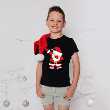 Tepdami Santaclaus T-shirt Vaikų Berniukų, Mergaičių Kalėdų Dieną marškinėliai Šeima Atrodo Broliai, Seserys Kietas Tepdami Tee Marškinėliai Lašas Laivas