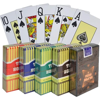 Texas Hold ' em PVC Pokerio Kortos Vandeniui Kortos Black Jack Plastiko Žaidimo Kortų Pokerio stalo Žaidimo Kortelės 2.48*3.46 colių