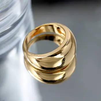 TIESIOG JAUČIU, Minimalistinio Aukso Spalvos Kvadratą Žiedai Moterims Reguliuojamas Geometrinis Kristalų Drugelis Žiedų Mados Juvelyrika