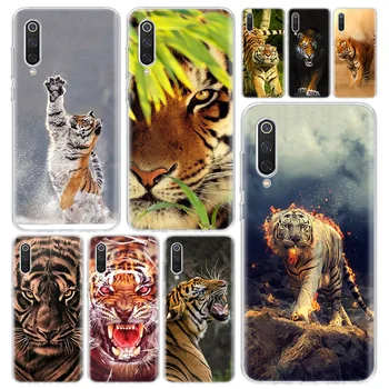 Tigras Mados Mielas Gyvūnų Telefoną Atveju Padengti Xiaomi Redmi Pastaba 9S 8T 8 8A 7, 7A 5 6 6A 10 K20 S2 K30 Pro Mi CC9 8 9 5X 6X Šviečia