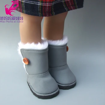Tinka 18 colių Mergaitės Lėlės Sniego Batai batai lėlės priedai, baby doll, žieminiai batai Chirstmas