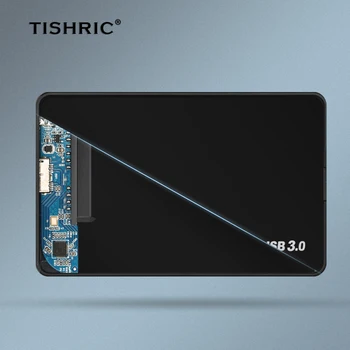 TISHRIC HDD Case Išorinis Kietasis Diskas Optibay Talpyklos 2 5 Standžiojo Disko Atveju HDD Dėžutė, USB 3 Sata į USB Spalvotų Kietojo Disko Dėžutė