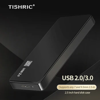 TISHRIC HDD Case Išorinis Kietasis Diskas Optibay Talpyklos 2 5 Standžiojo Disko Atveju HDD Dėžutė, USB 3 Sata į USB Spalvotų Kietojo Disko Dėžutė