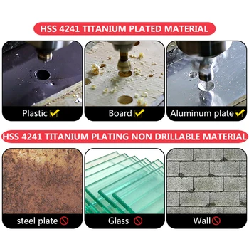 Titano Countersink Pašalinimo Gręžimo Siaurėjantys Skylę Cutter Plieno/Aliuminio Įleidžiama Galvute Chamfering Įrankiai 2-5-10-15-20