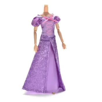 TOYZHIJIA 1Set Panašių Pasakų Suknelė Šalies Aprangą Barbie DollPrincess Lėlės Rapunzel Suknelė Vestuvių Suknelė Geriausi Mergaičių Dovana