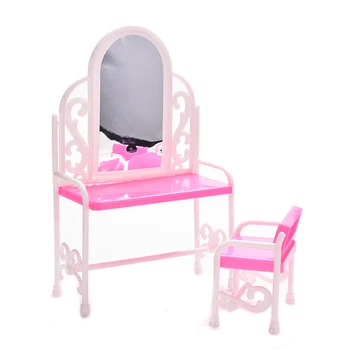 TOYZHIJIA1set mielas Princesė Lėlės gimtadienio dovana tualetas lentelė barbie lėlės baldai odininkas merginos accessoriesb Žaislai