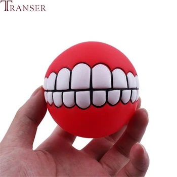 Transer Pet Tiekimo Juokinga Dantų Gumos Šuo Ball Žaislas Garso Girgždėti Kramtyti Žaislus Mažiems Didelių Šunų 80130