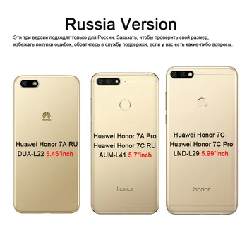 Tsimak Atveju Huawei Honor 20 Lite 8A 8X 8S 7A 7C Pro RU MAR-LX1H DUA-L22 AUM-L41 LND-29 Apversti PU Odos Piniginės 