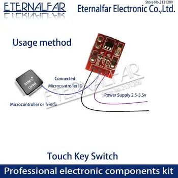TTP223 Palieskite Mygtuką Perjungti Modulio Vieną pusę Palieskite Mygtuką, Capacitive Jungikliai Savaiminio Fiksavimo/Ne-Fiksavimo Capacitive Touch Jungikliai PCB