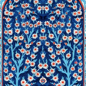 Turkijos Plytelių Gyvybės Medis Akvarelė Spaudinių Tradicinis Osmanų Gėlių Sienos Meno Nuotrauką Drobė Plakatas Namų Sienų Dekoras