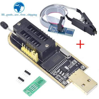 TZT CH341A 24 25 Serijos, EEPROM, Flash BIOS USB Programuotojas Modulis + SOIC8 SOP8 Bandymo Įrašą EEPROM 93CXX / 25CXX / 24CXX 