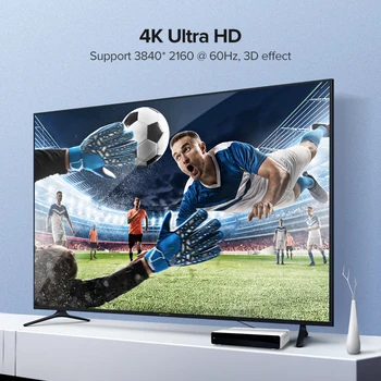 UGREEN HDMI suderinamus Kabelis 4K 2.0 Apple TV PS4 Splitter Jungiklio Langelį HDMI suderinamus Kabelis 60Hz Video Audio Laidas Laidas 4K