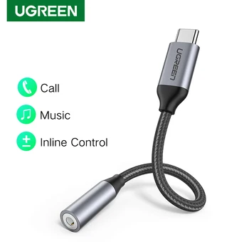 Ugreen USB C Tipo 3,5 mm Jack Kabelis, Ausines AUX Adapteris Audio Kabelis Huawei P40 pro Xiaomi Poco X3 Ausinės Skaičiuoklė