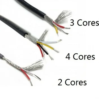 UL2547 multi-core ekranuotas laidas PVC valdymo kabelis, 2 šerdis 3 šerdis 4 šerdis 5 šerdis gryno vario ausinių laidas audio signalo linija