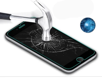 Ultra-plonas 2.5 D Grūdintas stiklas iphone 6 6S X screen protector, stiklo iPhone 4s 5s 6 6plus 7plus 8 apsauginės plėvelės