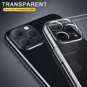 Ultra Plonas Aišku, Telefono dėklas Skirtas iPhone 11 Pro Max Atveju Minkštos TPU Silikoninis Dangtelis, Skirtas 