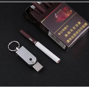 Ultra-plonas USB volframo cigarečių degiklio keychain, nėra baterijos, saugiau, gali praeiti saugumo patikrinimo ir valdybos greitasis traukinys