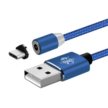 UNIJA 1M 2M 3M Magnetinio Kabelis 2A Greitas Įkrovimas Micro USB C Tipo USB C Kabelio 360° Nailono Tinklelio LED Metalo Lydinys