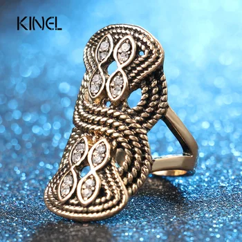 Unikalių Senovinių Vestuvių Žiedas Turkija Kristalų Papuošalai Didelis Dydis 10 Žiedus Moterims Lnlay Priedai 2016 Naujas