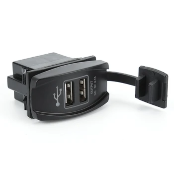 Universalus Dvigubas USB Automobilinis Įkroviklis, Maitinimo Adapteris 12-24 V 3.1 Dual USB Lizdas, Kroviklis, Skirtas 