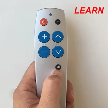 Universalus Mokytis Nuotolinio TV STB DVD BOX DVB Apšvietimas , 7 Dideli Mygtukai Smart Controller Nukopijuoti Kodą iš Originalo Valdytojas