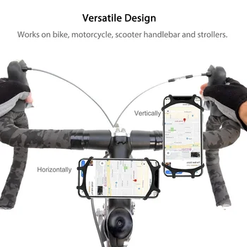 Universalus silikonas, Dviračių, Motociklų Mobiliojo Telefono Laikiklis Bike Mount telefono laikiklis, Skirtas Telefonams, GPS Kūdikių Vežimėliai Stendas