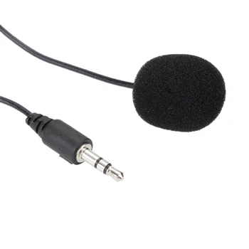 Universalus Specialistų Automobilio Audio MINI Mikrofonas (3,5 mm Jack Plug Stereo Mic Laidinis Išorinis Mikrofonas PC Auto Automobilių DVD Radijas