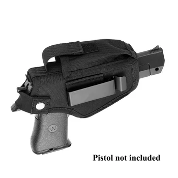 Universalus Taktinis Compact Pistoletas Dėklas Juosmens Atveju Glock Gun Juostos Maišelis maišelis Medžioklės Aksesuaras Dešinėje Kairėje Pusėje
