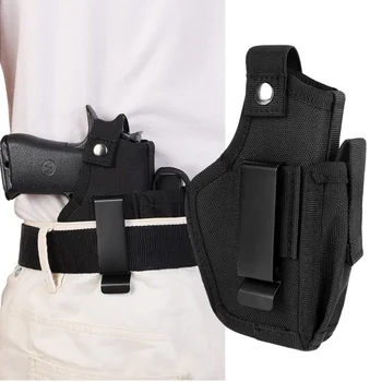 Universalus Taktinis Compact Pistoletas Dėklas Juosmens Atveju Glock Gun Juostos Maišelis maišelis Medžioklės Aksesuaras Dešinėje Kairėje Pusėje