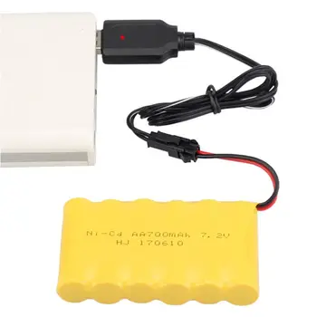 Universalus USB Įkrovimo Adapterio Kabelį Ni-Cd Ni-MH Baterijų Paketą SM 2P kištukinis Adapteris, 7.2 V 250mA Išvestis USB Kabelis