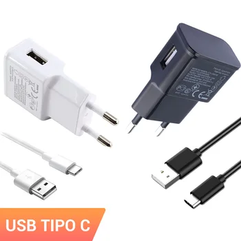 Universalus įkroviklis mobiliesiems sienos kištukas 2A + C Tipo arba mikro USB į USB kabelis suderinamas su baterija samsung, huawei, Xiaomi