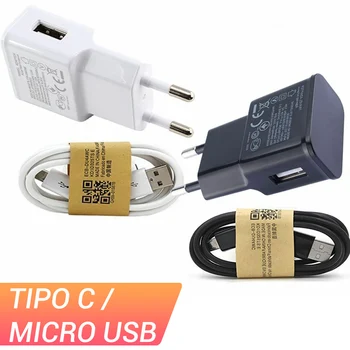 Universalus įkroviklis mobiliesiems sienos kištukas 2A + C Tipo arba mikro USB į USB kabelis suderinamas su baterija samsung, huawei, Xiaomi