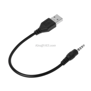USB 2.0 3,5 MM Audio Aux Plug Vyras į Vyrų vaidmenį Jack Adapteris Keitiklis Duomenų Kabelis Mini garsiakalbis