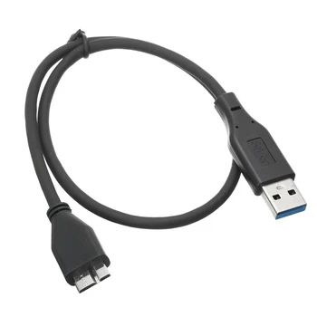 USB 3.0 Male Micro B Male, Didelės Spartos Duomenų Kabelis Adapteris Kietajame Diske 30/50/100 cm 4.0 Gb / s Greitas Duomenų Perdavimas