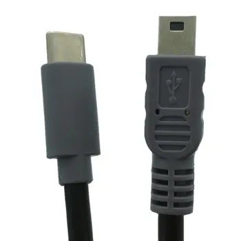 USB 3.1 C Tipo Vyras Į Mini USB 5 Pin B Male Kištuko Keitiklį OTG Adapterio Sukelti Duomenų Kabelis, skirtas Mobiliesiems Macbook 0,25 m/1m