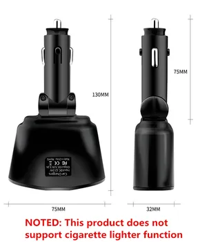 USB Automobilinis Įkroviklis 3.1 Automobilio Cigaretės Degiklio Lizdą Splitter Kištuku LED Automobilinis Įkroviklis Adapteris, Skirtas 