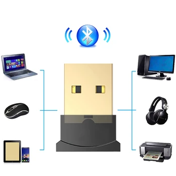 USB Bluetooth 5.0 Adapteris Siųstuvas, Imtuvo Garso Bluetooth Dongle Belaidžio ryšio USB Adapteris, skirtas Kompiuteris, KOMPIUTERIO, Nešiojamojo kompiuterio Pelės Naujausias