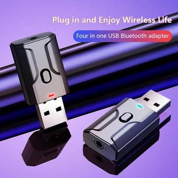 USB Bluetooth 5.0 Imtuvas Siųstuvas Dvi Viena Mikrofonas, USB, 