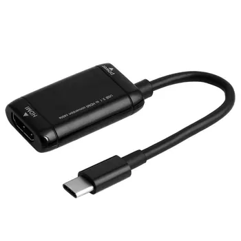 USB-C C Tipo HDMI Splitter su Maitinimo Prievadas Funkcija USB 3.1 C Tipo Konverteris Vyrų ir Moterų MHL Android 