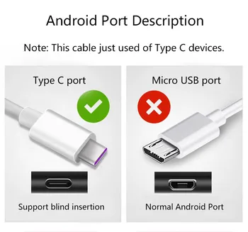 USB C Kabelio 3A USB C Tipo Kabelis Xiaomi Mi 8 9 lite Įkrovimo Kabelis Samsung S8 S9 9 Pastaba 