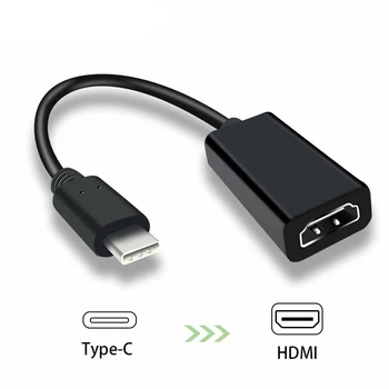 USB C Tipo HDMI Adapteris USB 3.1 USB-C Į HDMI Adapteris Vyrų ir Moterų Konverteris MacBook2016/Smasung S8/Chromebook
