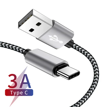 USB C Tipo Kabelis, Įkroviklis Huawei 30 P20 Lite Pro Mate 10 20 Pro Huawei Honor V20 10 9 8 Navo 2 3 3i 4e Kabelio Tipas-C USB Laidas