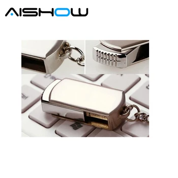 USB Diskas 128 MB 1 GB 2GB, 4GB 8GB 16G 32G Nerūdijančio Plieno Usb Flash Drive, Metalo Usb 