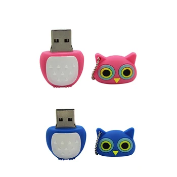 USB flash 64gb pendrive 128 GB atminties kortelė animacinių filmų pelėda pen drive 4gb 8gb 16gb 32gb usb stick kūrybos dovana, mielas bičių flash drive c