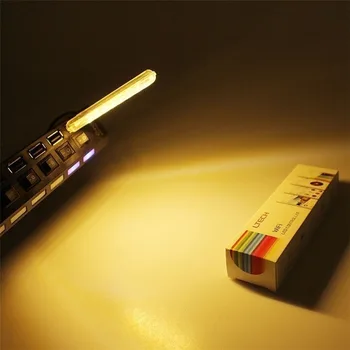 USB LED Knyga Lempos Nešiojamas Lankstus 8 LED USB Stalo Lempa Apšvietimas Naktį Žibintai Galios Bankas Kompiuteris Notebook Laptop